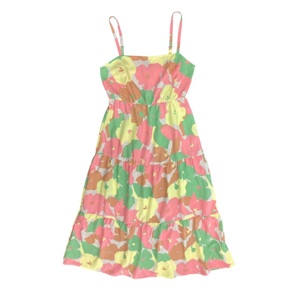 NWT Social Standard by Sanctuary Womens Tank Smocked Back Dress Fiesta XXL